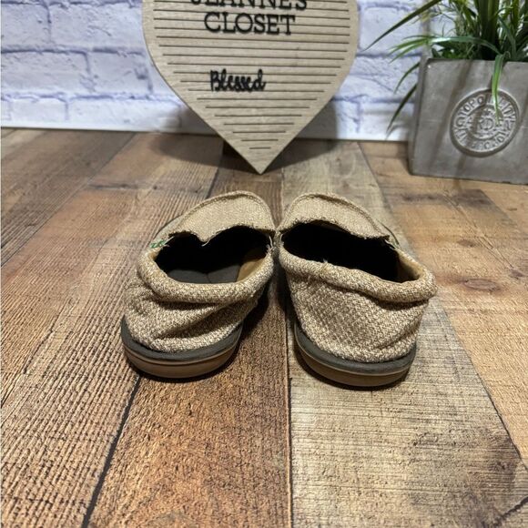 Sanuk Mens Chibalicious Hemp Slip On Beige Sidewalk Surfers Shoes 1014554 Sz 9 - Picture 8 of 10